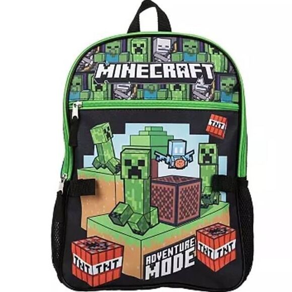 Minecraft 5 Piece Boys Backpack Set -G - Picture 2 of 4